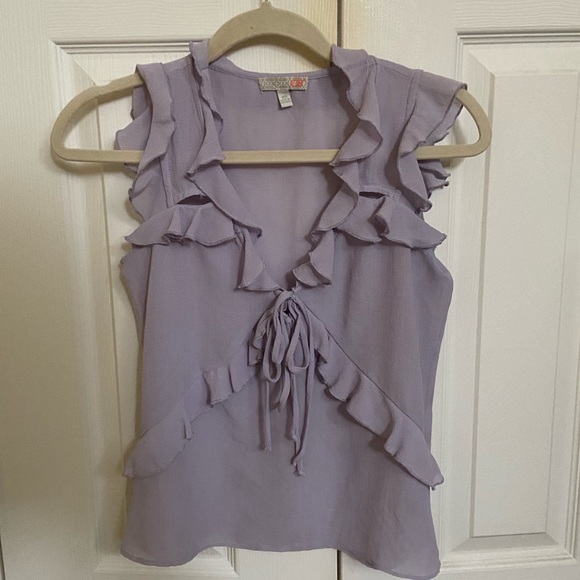 Purple Ruffle Top💜💟 - Picture 1 of 4